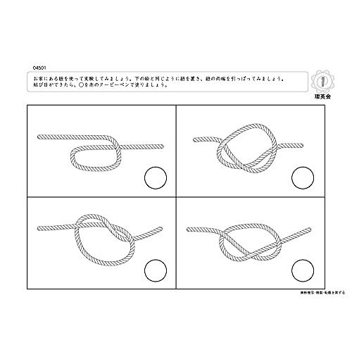 ばっちりくんドリル 紐と結び目