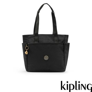Kipling 墨黑金手提斜背兩用包-PATYA M
