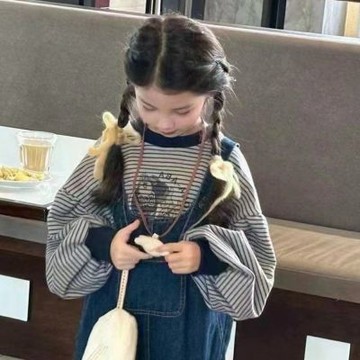 海軍落肩條紋衛衣 長袖上衣 中性款 男童 女童 童裝 兒童 橘魔法 現貨【BB0748】