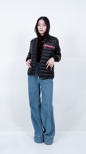 (M) moncler短版羽絨黑色外套