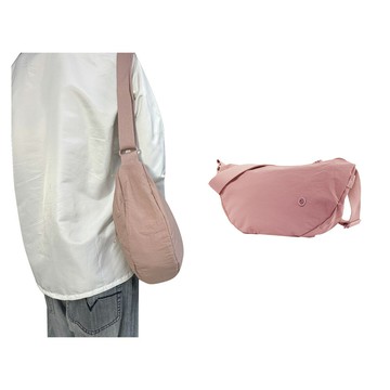 ~雪黛屋~AOKING 斜肩背水餃包大容量超輕量防水尼龍布AS03917