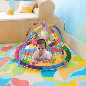 嬰兒爬行墊寶寶玩具滿月禮品健身器架0-12月Gamemat感官訓練益智