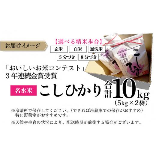 ふるさと納税 福井県 大野市 越前大野産 一等米 帰山農園の棚田育ちコシヒカリ 10kg（5kg×2袋）玄米