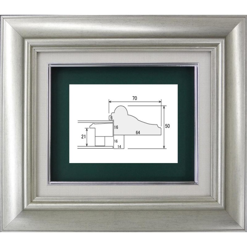 油絵/油彩額縁 樹脂製フレーム D-106 アクリル付 サイズM6号 | LINEショッピング