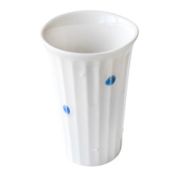 佐和陶瓷 白水玉手握杯 日本製 10 x 6.5cm 120ml  1個  白色