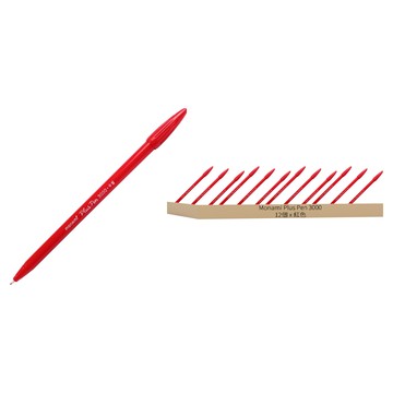 Monami Plus Pen 3000 0.4mm 簽字筆  紅色  12個