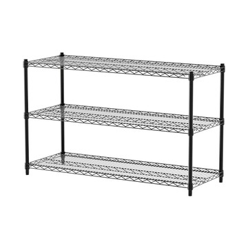 【dayneeds】荷重型 120x45x75公分 三層烤黑波浪架