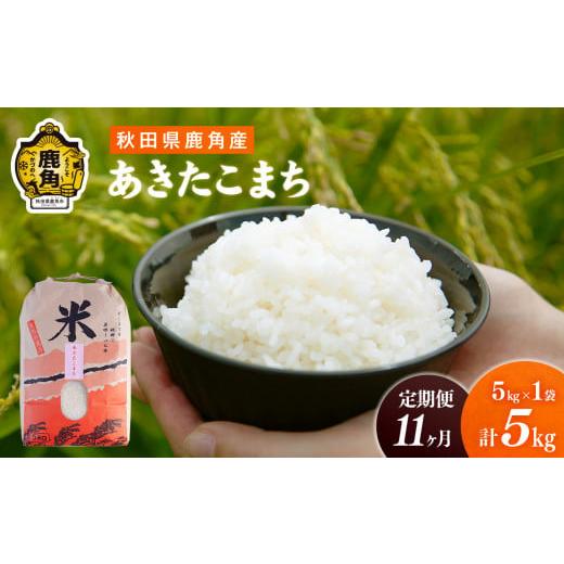 ふるさと納税 秋田県 鹿角市 《新米》《11ヶ月定期便》秋田県鹿角市 令和5年産「あきたこまち」精米 5kg（合計55kg）JAかづの産直センター　…