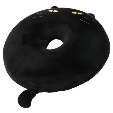 【DECO HOME商品】圓形記憶坐墊 黑貓 Cat BK(DH) NITORI宜得利家居