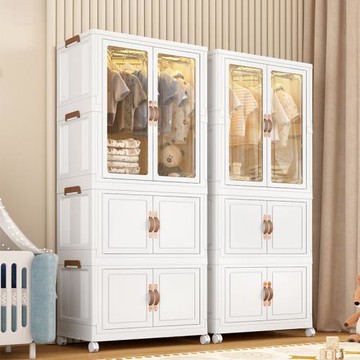 寶寶衣服收納柜免安裝嬰兒衣柜兒童小衣櫥整理塑料家用零食儲