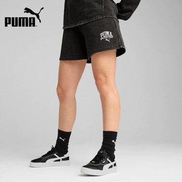 【PUMA】 基本系列Puma Class Washed 5吋短褲(F)_女性_68503501_歐規｜官方直營