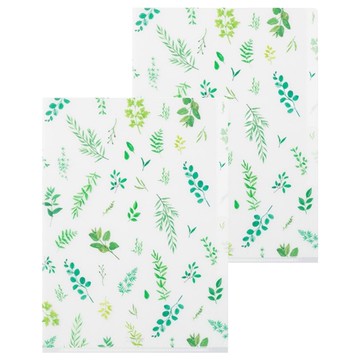 日本 MIDORI 3層資料夾 A5  綠葉  2個