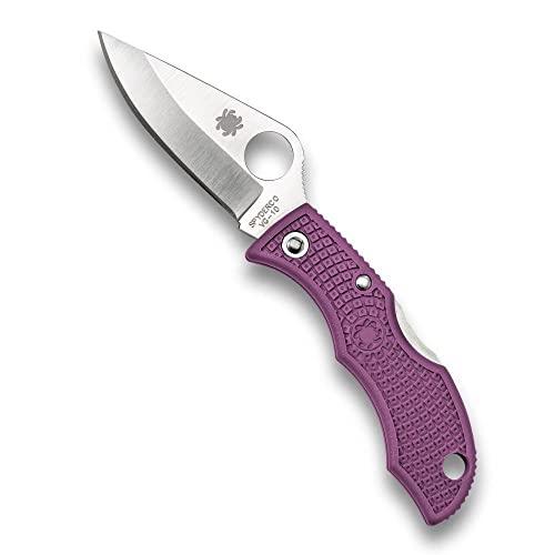 Spyderco レディバグ3 パープル 直刃 LPRP3