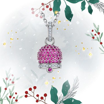 聖誕獨家禮物．平安幸福鈴． 925純銀項鍊．守護鈴．客製刻字