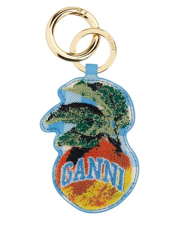 ganni keychain "apple"