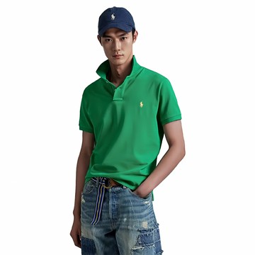 Polo Ralph Lauren RL 熱銷刺繡小馬短袖Polo衫-草綠色