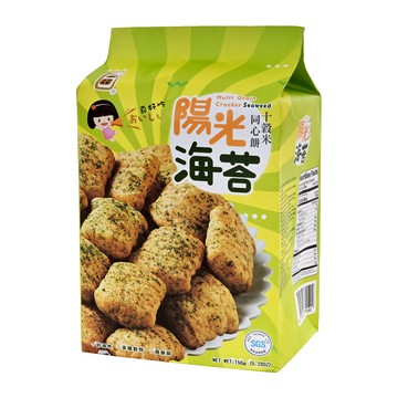 一口田 十榖米同心餅 陽光海苔 無添加人工色素香料防腐劑  150g  1袋