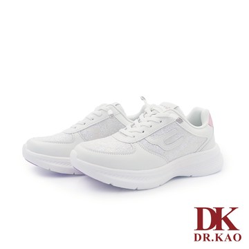 【DK氣墊鞋】免綁帶蕾絲網布氣墊鞋 63-5075-50 白色