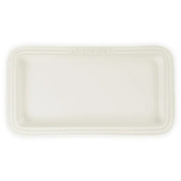 LE CREUSET 瓷器長方盤  蛋白霜  25cm  1個