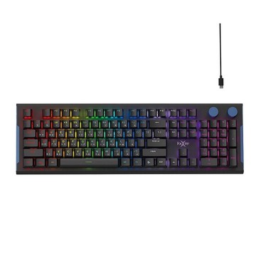 FOXXRAY 狐鐳 FXR-HKM-92 幻域RGB雙旋鈕青軸機械鍵盤 酷弟3C