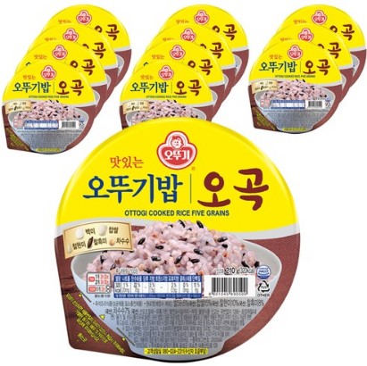 おいしいオットゥギご飯 五穀210g X 12個 [韓国の人気は即席白米ご飯]