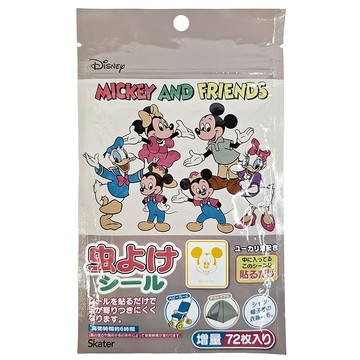 Skater 精油驅蟲貼片 MICKEY AND FRIENDS 72片  1包