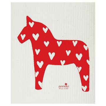 Scan Mom 瑞典Anneko Design造型抹布 紅色  17 x 20cm  1條