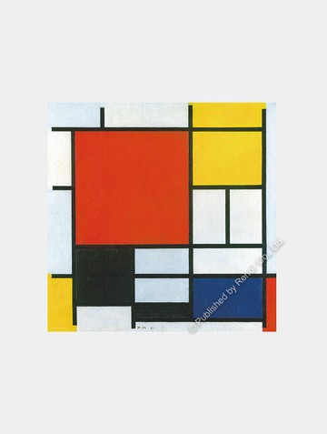 紅、黃、藍、黑的構成/924片/皮特•蒙德里安