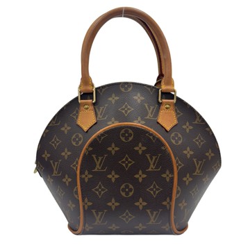 LOUIS VUITTON LV 路易威登 棕色 原花 PVC塗層帆布 Ellipse PM 貝殼包 手提包 【二手名牌BRAND OFF】