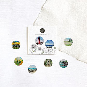 Mstandforc 微縮世界 韓國篇 一組8張貼紙