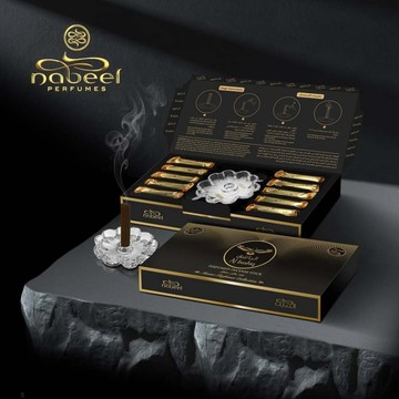 Nabeel Al Bashiq Incense Stick烏木沉香條禮盒50g 內贈水晶香盤