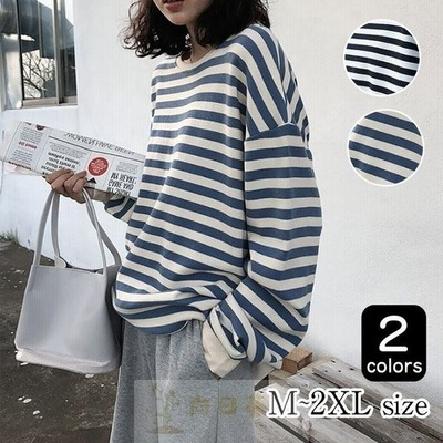 Tシャツ レディース トップス 40代 秋 新作 長袖tシャツ おしゃれ 韓国風 きれいめ カジュアル ボーダー柄 30代 代 通販 Lineポイント最大get Lineショッピング