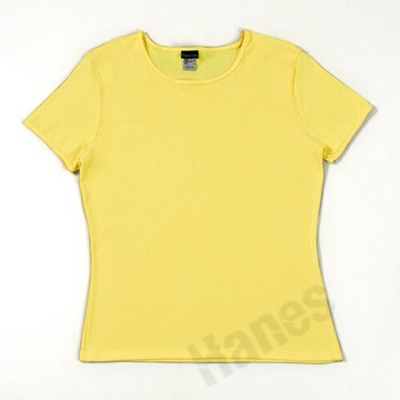 【Hanes】經典百搭腰身舒適U領T恤