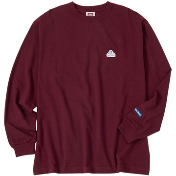 BEN DAVIS 26780028-10 LABEL WIDE L/S TEE 寬版 長T (酒紅色)