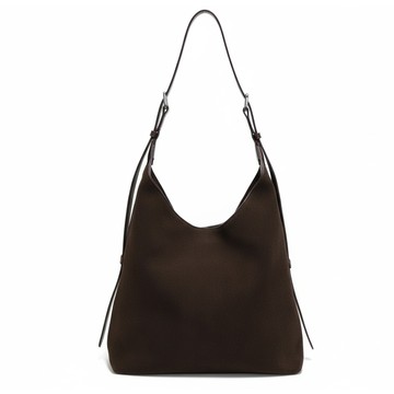 真皮流浪托特包  | 深咖