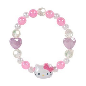 asdfkitty*KITTY 大臉造型 閃光串珠彈性手環 手鍊 手串-可當髮束-日本正版