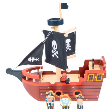 mentari 冒險英雄海盜船 MT7903 適合3歲以上兒童  黑色 + 棕色  1組  38 x 12.5 x 35cm