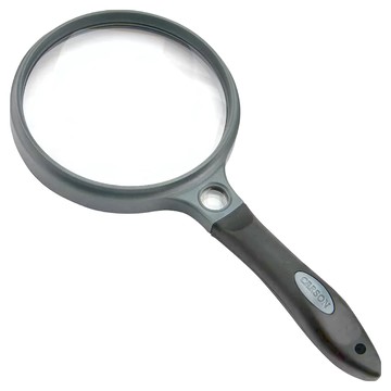 CARSON 卡薾紳 Sure附套聚焦放大鏡 2x手持 帶柔軟觸感SureGrip飾面  1個