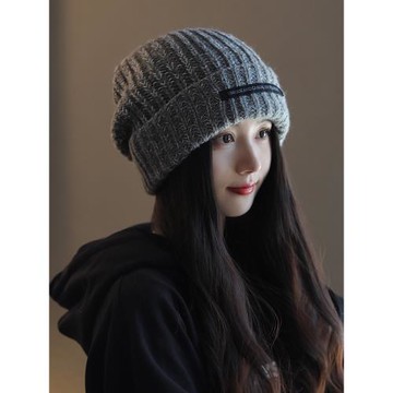 COCO jocelyn法國[設計師聯名款]高品質羊絨針織帽慵懶風堆堆冷帽