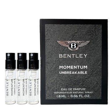 BENTLEY賓利 Momentum Unbreakable 獨立自我男性淡香精 1.8ml*3入組