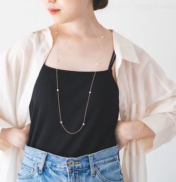 14kgf 淡水珍珠長項鍊