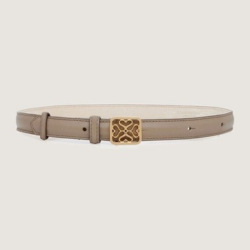 Strathberry Monogram Thin Buckle Belt - Natural