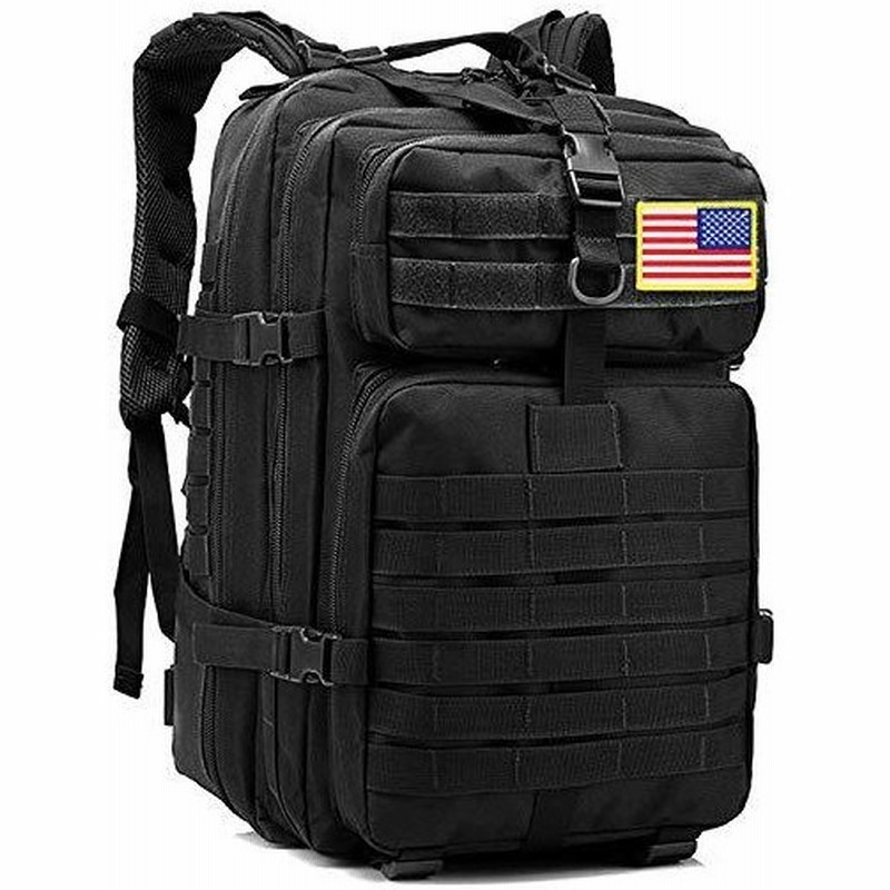 Goodtake アサルトパック タクティカルバックパック ミリタリーリュックサック アメリカ国旗パッチ付き Us サイズ L カラー ブラック 通販 Lineポイント最大0 5 Get Lineショッピング