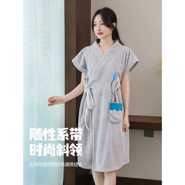 洗澡浴巾家用大人可穿式可裹浴袍女2025新款比全棉吸水速干秋冬款
