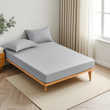 寢室安居 黑科技石墨烯100%防水保潔墊 台灣製  雙人  淺灰色