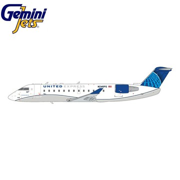 現貨 Geminijets 1:400 美國聯合航空龐巴迪CRJ200LR 合金飛機模