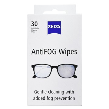 ZEISS 蔡司防霧拭鏡紙 30入 單獨包裝 清潔和防霧功能  白色  1盒