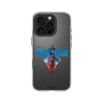 iPhone 16 Pro Clear Case（相機按鈕） 透明 - Superman - Superman-直上雲霄