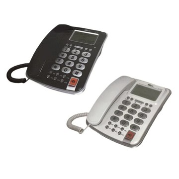羅蜜歐 大螢幕來電顯示有線電話機TC-606N(黑/白)【現貨】