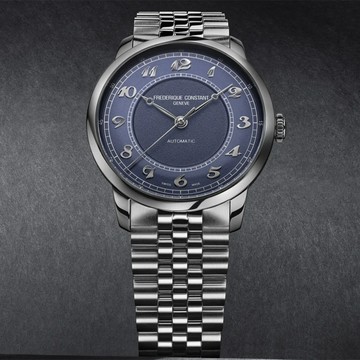 CONSTANT 康斯登 Classics Premiere 雲朵藍自動機械腕錶-38.5mm FC-301BL3B6B